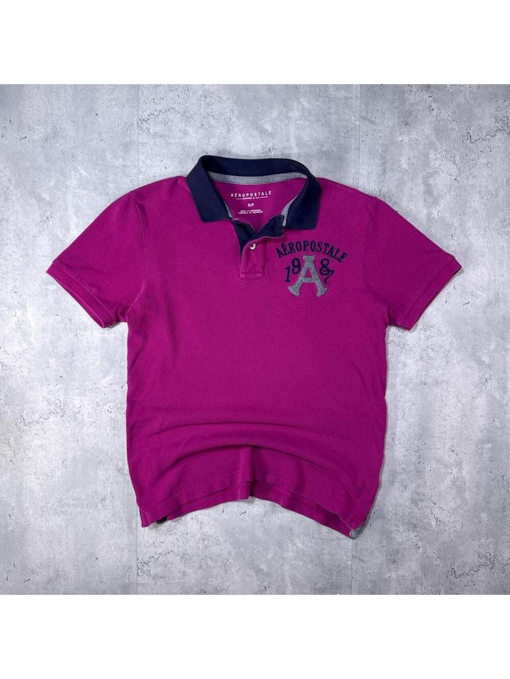 Y2K Aeropostale 00s Purple Polo Shirt